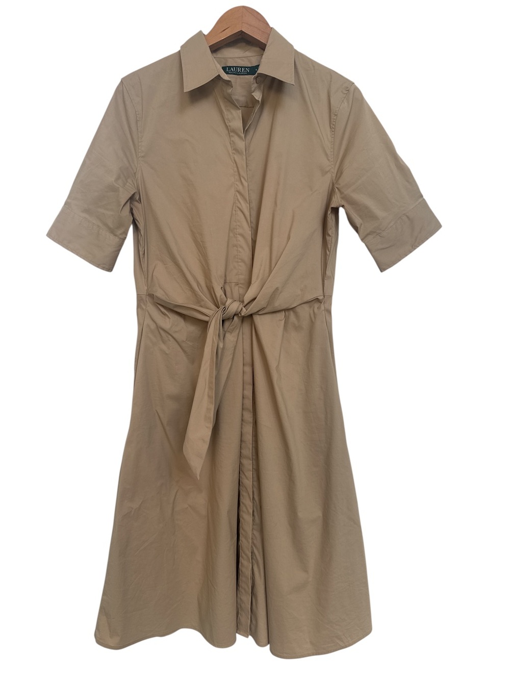 Lauren Ralph Lauren Tie-Front Shirtdress